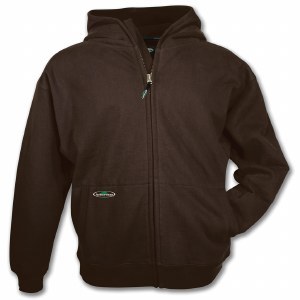 Arborwear Double Thick Full Zip Sweatshirt Medium Chestnut