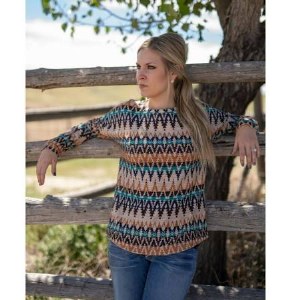 Outback Trading Company Lindsey Tee  L Cream