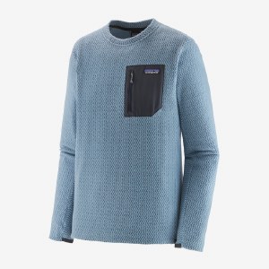 Patagonia Men's R1 Air Fleece Crew SM Light Plume Grey