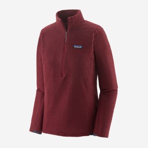 Patagonia Women's R1 Air Zip-Neck MD Sequoia Red