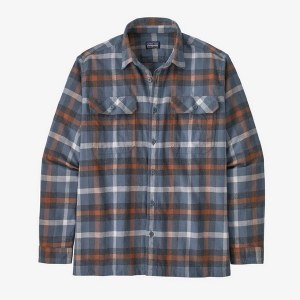 Patagonia Men's Fjord Flannel Shirt MD Forage: Plume Grey