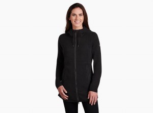 Kuhl Ascendyr Long Hooded Jacket XL Black