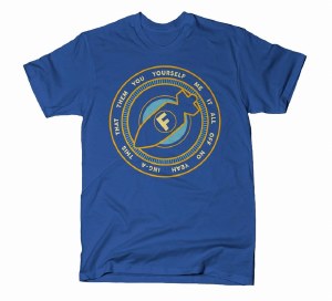 Snorg Tees F-Bomb T-Shirt M Royal
