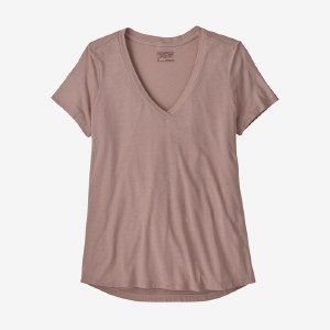 Patagonia Women's Side Current T-Shirt MD Stingray Mauve