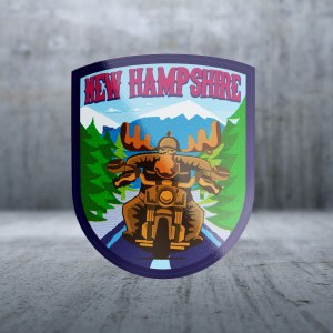 Sticker Pack New Hampshire - Moto Moose Decal Large