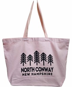 Luba Designs North Conway Canvas Tote:  5 Trees Pink