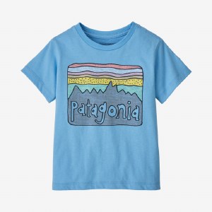 Patagonia Baby Fitz Roy Skies T-Shirt 6M Lago Blue