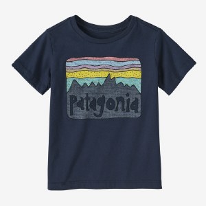 Patagonia Baby Regenerative Organic Certified Cotton Graphic T-Shirt 2T New Navy