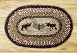 Earth Rugs 65-019MP2 Moose/Pinecone 20x30