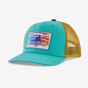 Patagonia Kid's Trucker Hat  Fitz Roy Rambler: Fresh Teal