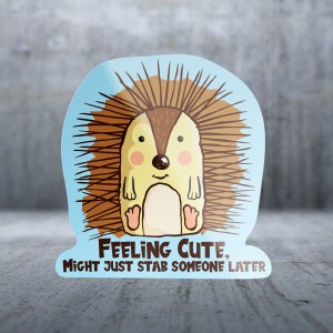 Sticker Pack Sharp Porcupines-Sayings Decal Large