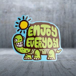 Sticker Pack Enjoy Every Turtle-Sayings Decal Large