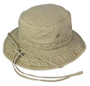 Broner Washed Cotton Floater Hat L Khaki