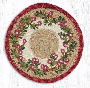 Earth Rugs Cranberries Big Coaster 7"