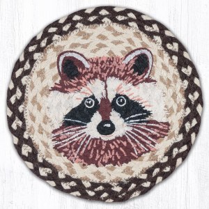 Earth Rugs Raccoon Trivet 10" Brown