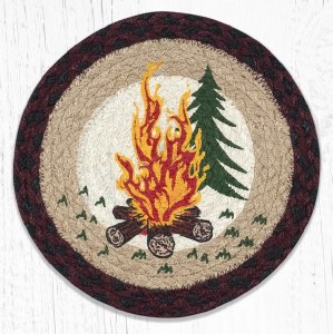 Earth Rugs Campfire Trivet 10" Burgundy
