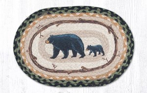 Earth Rugs Mama Bear Oval Trivet 10"x15"