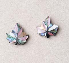 A.T. Storrs Maple Leaf Blush Earrings