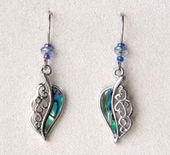 A.T. Storrs Filigree Feather Earrings