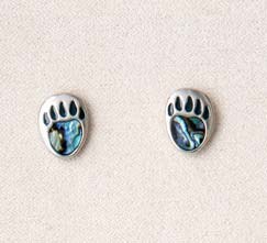 A.T. Storrs Bear Paw-Stud Earrings