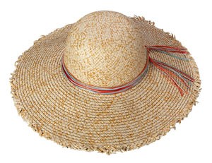 Broner Beachy Frayed Sun Hat  Golden Sun Straw