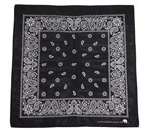 Broner Bandana 21"x21" Black
