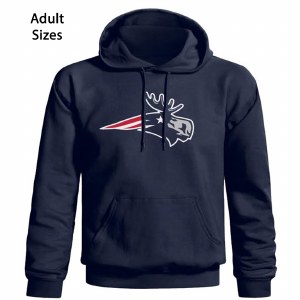 Woods &amp; Sea Patriot Moose Adult Hoodie XX-Large Navy