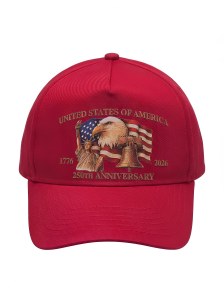 Luba Designs America 250th Hat OS Red