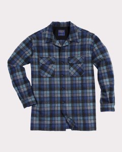 Pendleton Board Shirt Large Blue Original Surf Plaid