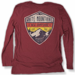 Duck Co. Alpine Crest New Hampshire Long Sleeve Tee 2XL Heather Maroon