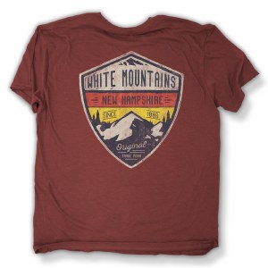 Duck Co. Alpine Crest New Hampshire S/S Tee XX-Large Heather Burgandy