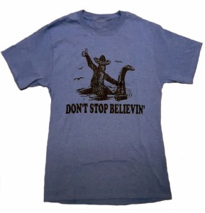 Pacific Art Don't Stop Believing Short-Sleeve T-Shirt LG Heather Royal