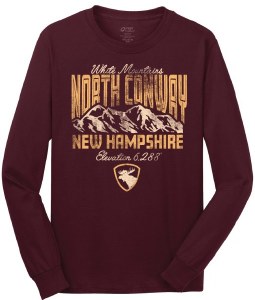Brew City Elk Long Sleeve Tee S Athletic Maroon