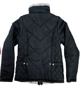 Maxxsell Apparel Women's Quilted Poly Shell Jacket 2XL Black