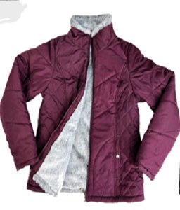 Maxxsell Apparel Women's Quilted Poly Shell Jacket M Burgandy