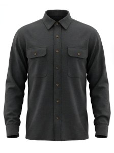 Stillwater Supply Company Clark Heather Chamois Shirt M Charcoal