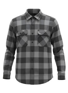Northern Expedition Outback Brawney Flannel Shirt MD Grey/Black Buffalo