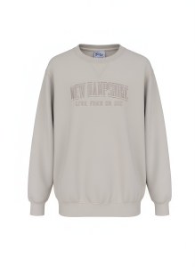 Luba Designs Embroidered Garment Dyed Crew S Oyster