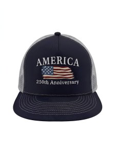 Royal Resortwear America's 250th Anniversary Embroidered Ball Cap OS 5PNL Navy/White