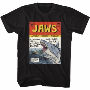 AMClass Jaws Comic Book Tee M Black
