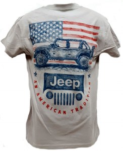 Jeep Patriotic T-Shirt L Silver