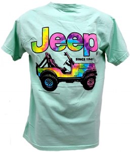 Jeep Tie Dye CJ T-Shirt L Island Reef