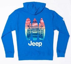 Jeep Surf's Up Hoodie S Royal Heather