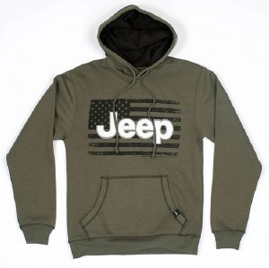 Jeep America Accent Hoodie S Dark Olive