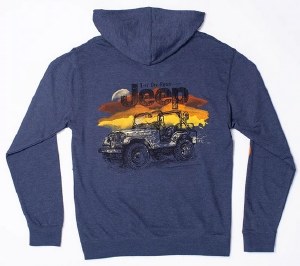 Jeep Life Off Road Hoodie M Navy