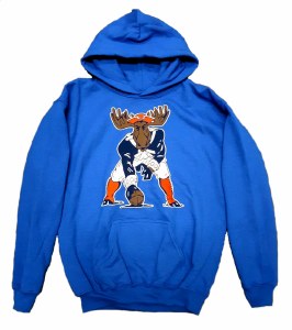 Woods &amp; Sea Kid's Minute Moose Hoodie SM Electric Blue