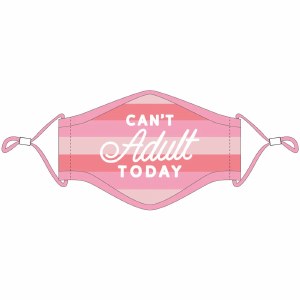 KATYDID Can't Adult Today Fashion Face Mask w/Lanyard Adult