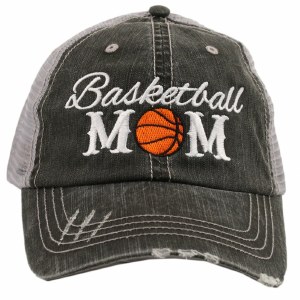 KATYDID Basketball Mom Trucker Hat One Size Grey