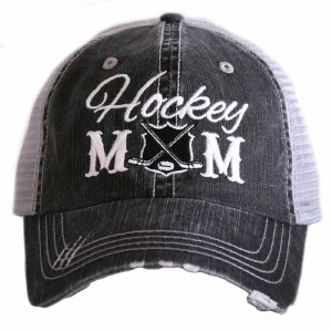 KATYDID Hockey Mom Women's Trucker Hat One Size Grey