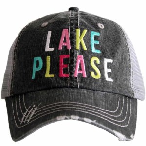 KATYDID Lake Please Trucker Hat One Size Grey